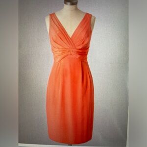 BODEN COCKTAIL PARTY GUAVA CORAL SILK SASSY DRESS WH479 -SIZE US 4L, NEW